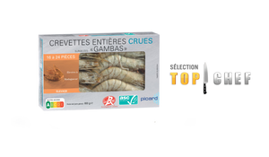 Crevettes tropicales crues 'Gambas' 16-24 p. ASC